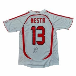 ALESSANDRO NESTA SIGNED AC MILAN UCL FOOTBALL SHIRT