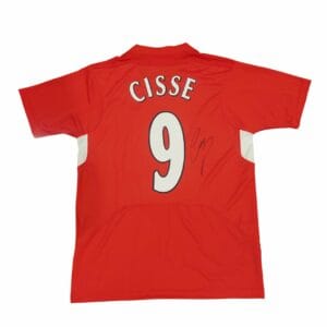 DJIBRIL CISSE SIGNED LIVERPOOL FOOTBALL SHIRT