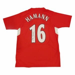 DIETMAR HAMMAN SIGNED LIVERPOOL FOOTBALL SHIRT
