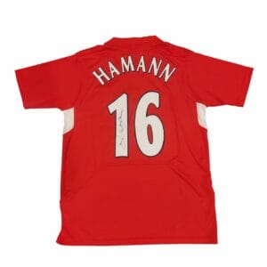 DIETMAR HAMMAN SIGNED LIVERPOOL FOOTBALL SHIRT