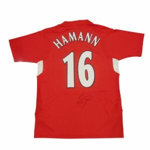 DIETMAR HAMMAN SIGNED LIVERPOOL FOOTBALL SHIRT