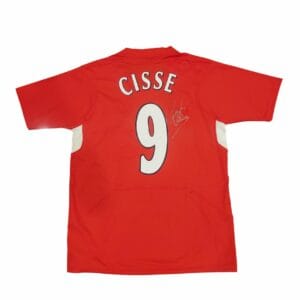DJIBRIL CISSE SIGNED LIVERPOOL FOOTBALL SHIRT