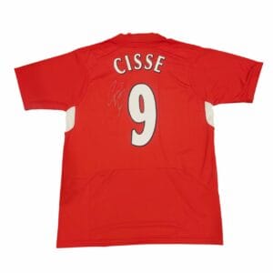 DJIBRIL CISSE SIGNED LIVERPOOL FOOTBALL SHIRT