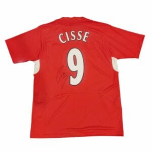 DJIBRIL CISSE SIGNED LIVERPOOL FOOTBALL SHIRT