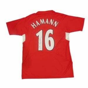DIETMAR HAMMAN SIGNED LIVERPOOL FOOTBALL SHIRT
