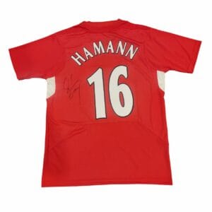 DIETMAR HAMMAN SIGNED LIVERPOOL FOOTBALL SHIRT