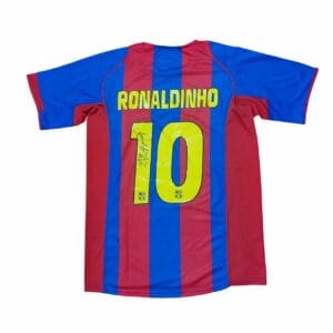 RONALDINHO SIGNED BRAZIL FOOTBALL SHIRT