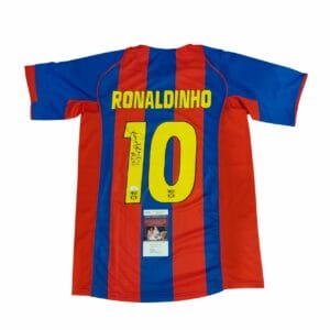 ronaldinho signed brazil football shirt jsa
