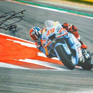 FABIO DI GIANNANTONIO SIGNED 12X18 INCHES MOTOGP PHOTO