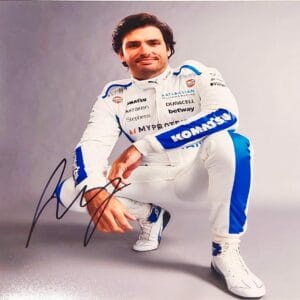 CARLOS SAINZ SIGNED 10X8 F1 PHOTO