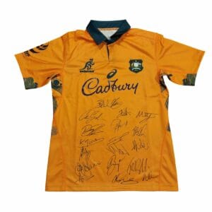 australia wallabies rugby signed jersey