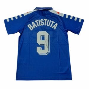 gabriel batistuta signed argentina football shirt