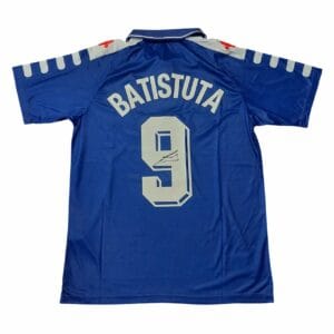 gabriel batistuta signed argentina football shirt