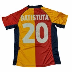 gabriel batistuta signed argentina football shirt