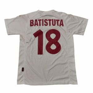gabriel batistuta signed argentina football shirt