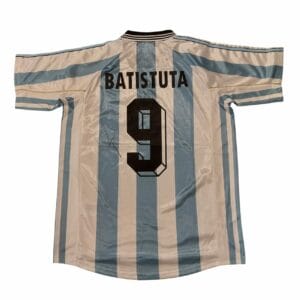 gabriel batistuta signed argentina football shirt