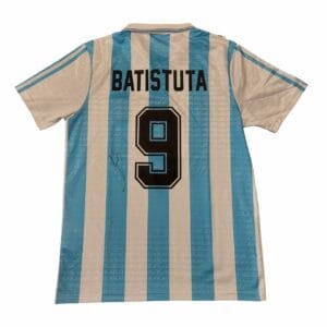 gabriel batistuta signed argentina football shirt