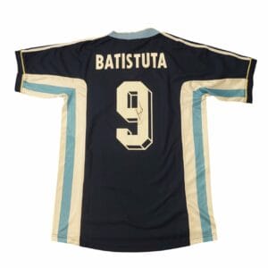 gabriel batistuta signed argentina football shirt