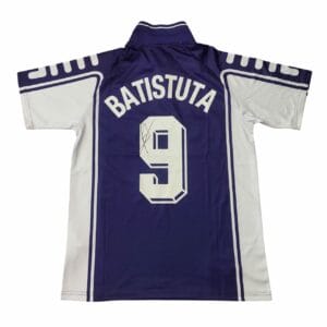 gabriel batistuta signed argentina football shirt