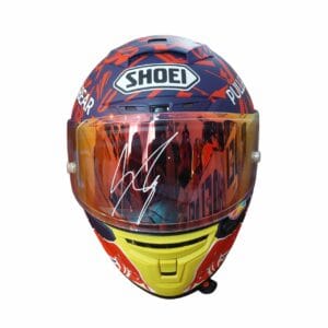 marc marquez personally signed full size replica helmet