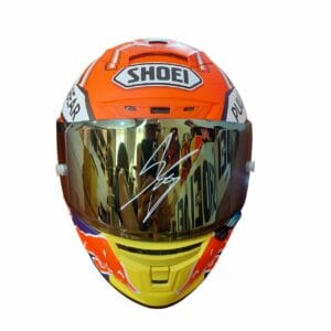 marc marquez personally signed full size replica helmet