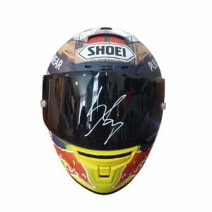 marc marquez personally signed full size replica helmet