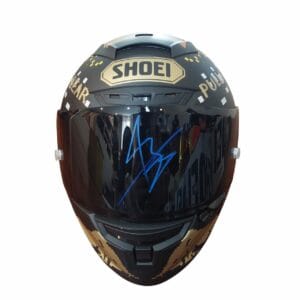 marc marquez personally signed full size replica helmet