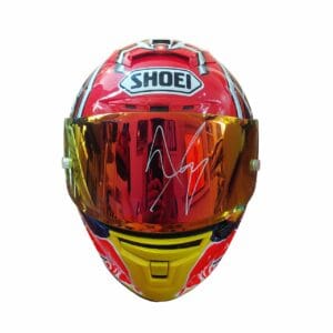 marc marquez personally signed full size replica helmet