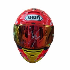 marc marquez personally signed full size replica helmet