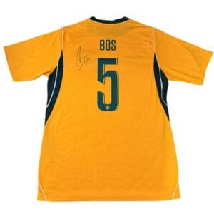 JORDAN BOS SIGNED AUSTRALIA SOCCEROOS SHIRT