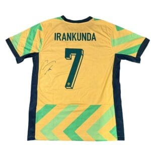 NESTORY IRANKUNDA SIGNED AUSTRALIA SOCCEROOS SHIRT